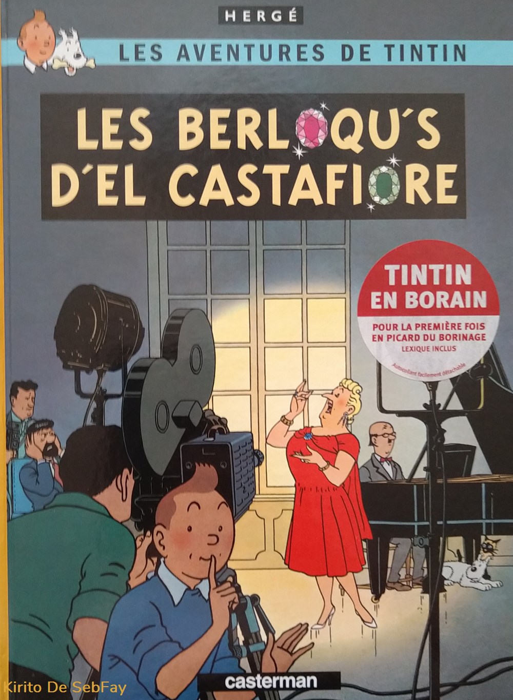 BD - Hergé Grégoire - Tintin - Les berloqu's d'el Castafiore - dédicace de Max Grégoire livres revues bd herge gregoire tintin les berloqu s el castafiore dedicace de max gregoire