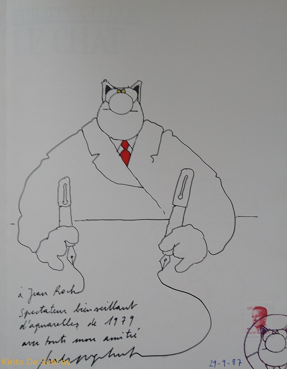 BD - Geluck - Le Chat + Dessin d'Auteur livres revues bd geluck le chat dessin auteur