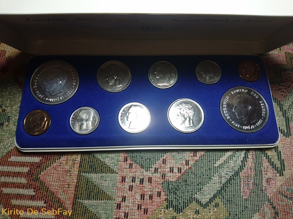 monnaies monde belgique 1976 coffret du jubilee