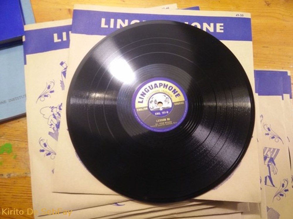 78T - Linguaphone English Course - Shellac, 10'', 78 RPM 2 musique instruments disques vinyles 78t linguaphone english course shellac 10 78 rpm