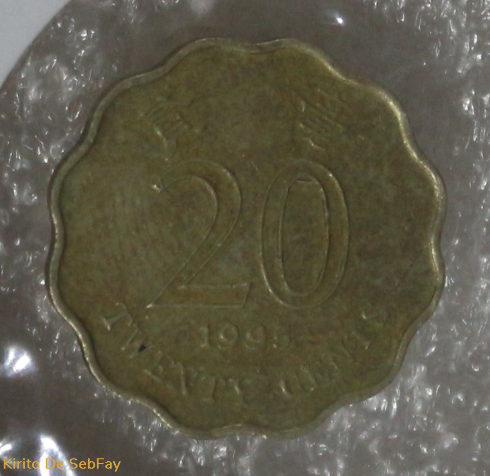 HONG KONG - ELIZABETH II - 20 CENTS - 1995 monnaies monde hong kong elizabeth ii 20 cents 1995
