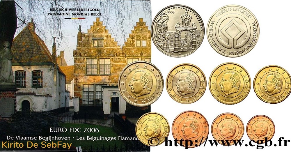 BELGIQUE - Les Béguinages Flamands - 2006 monnaies euros belgique les beguinages flamands 2006