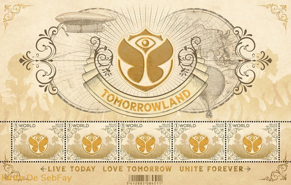 45T - Tomorrowland - Bpost musique instruments disques vinyles 45t tomorrowland bpost