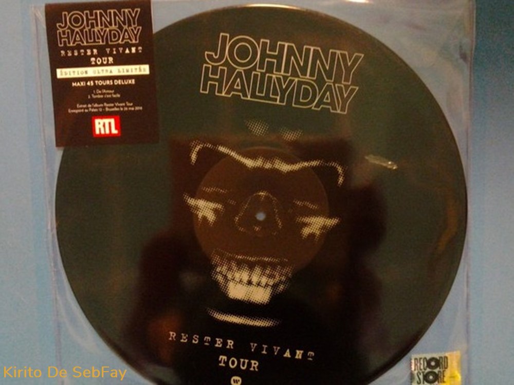 45TMAX - Johnny Hallyday - Rester Vivant Tour musique instruments disques vinyles 45tmax johnny hallyday rester vivant tour