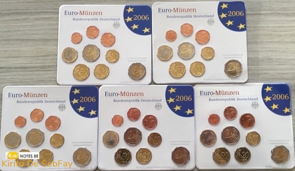 monnaies euros allemagne serie 2006