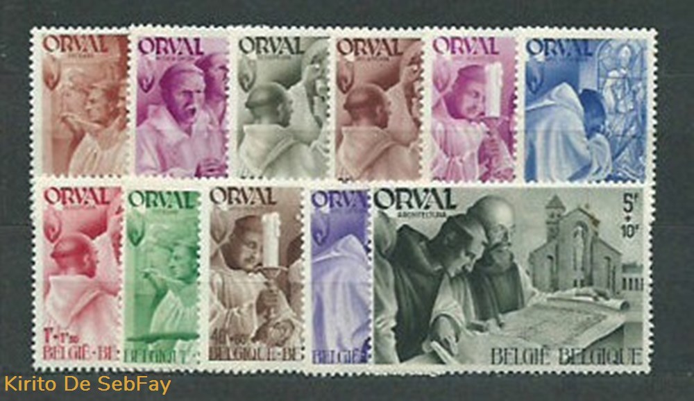 BELGIQUE - Orval - 1933 timbres belgique orval 1933
