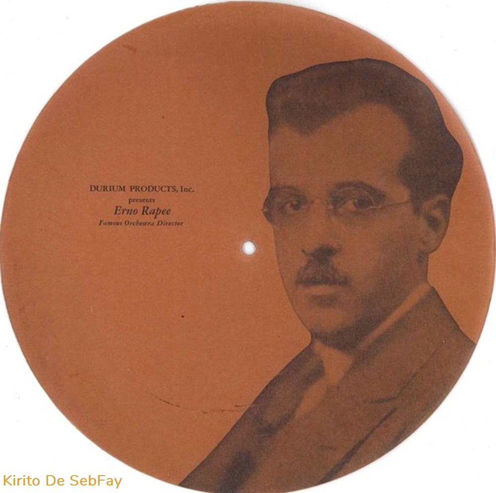 78T - Erno Rapee - Flexi-disc, 10'', 78 RPM, Single Sided, Card Backed 3 musique instruments disques vinyles 78t erno rapee flexi disc 10 78 rpm single sided card backed