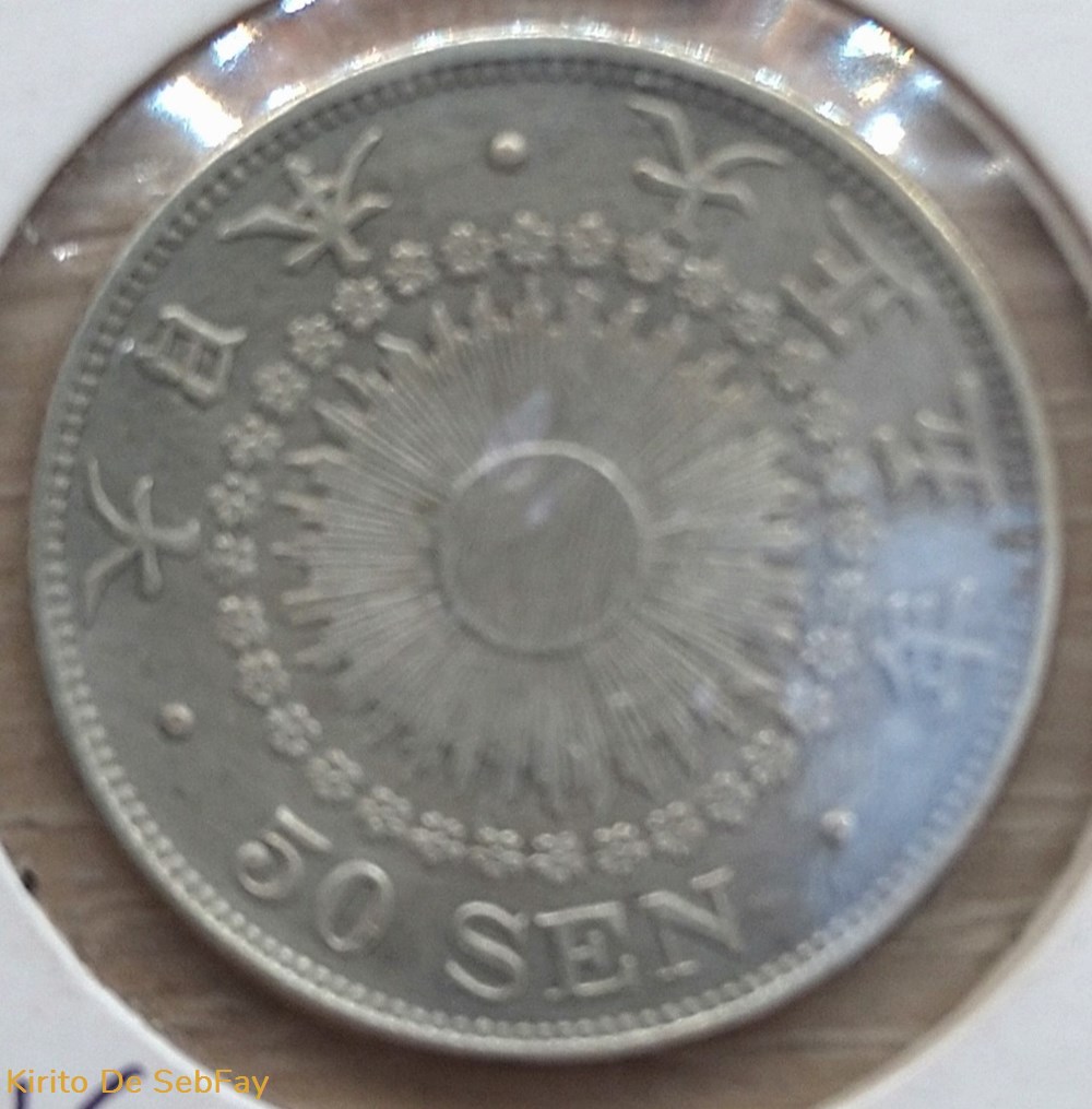 monnaies monde japon 50 sen 1916