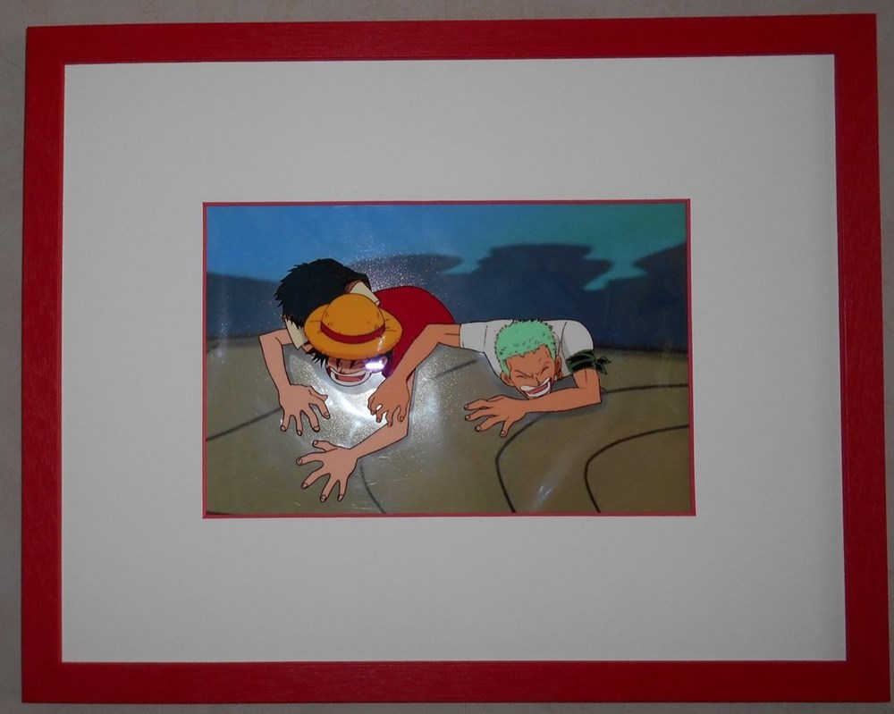 art antiquites peintures dessins cellulo du premier film one piece