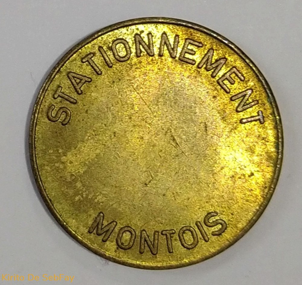 JETON DE STATIONNEMENT MONTOIS monnaies paranumismatique jetons poids jeton de stationnement montois