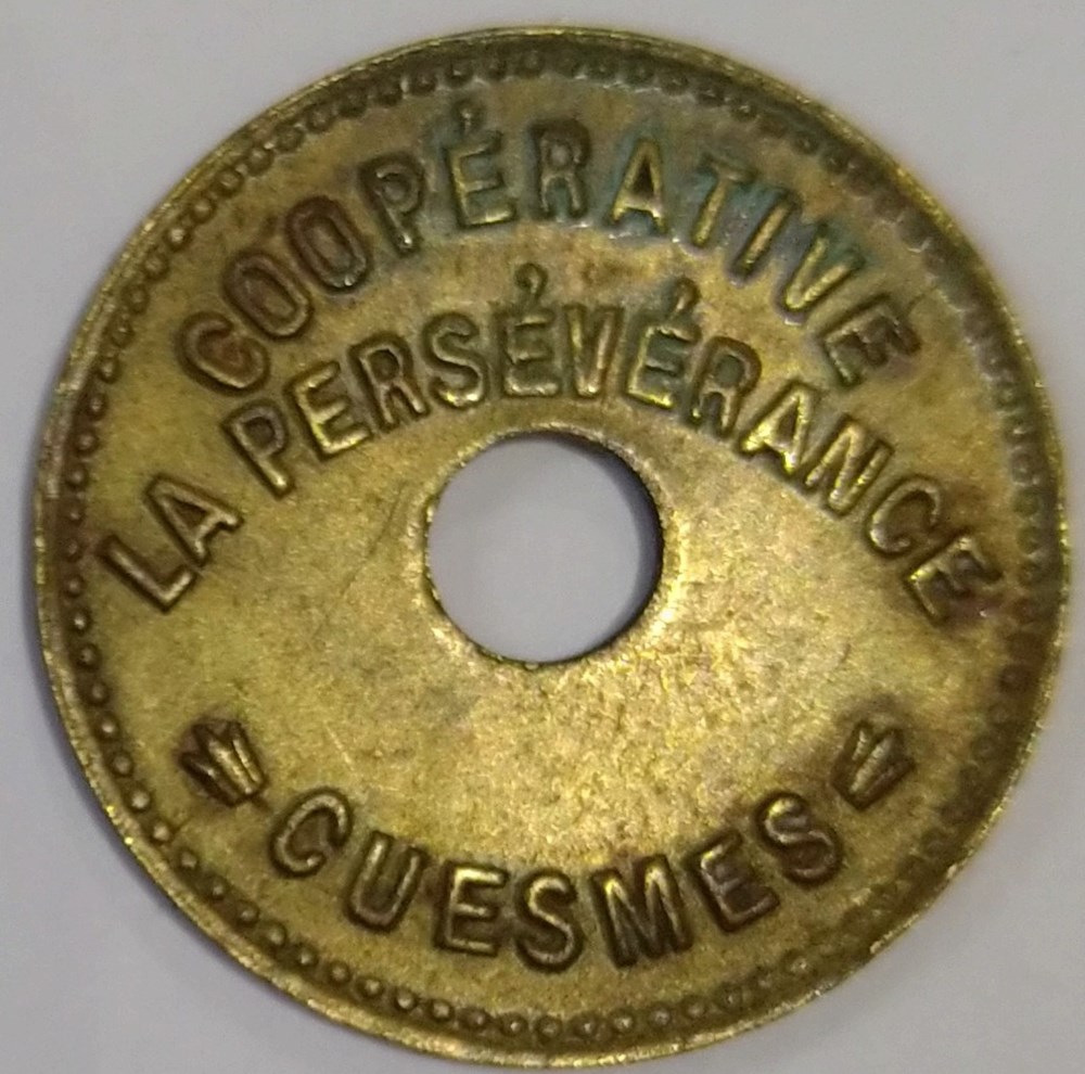 UN DEMI PAIN - CUESMES monnaies paranumismatique jetons poids un demi pain cuesmes