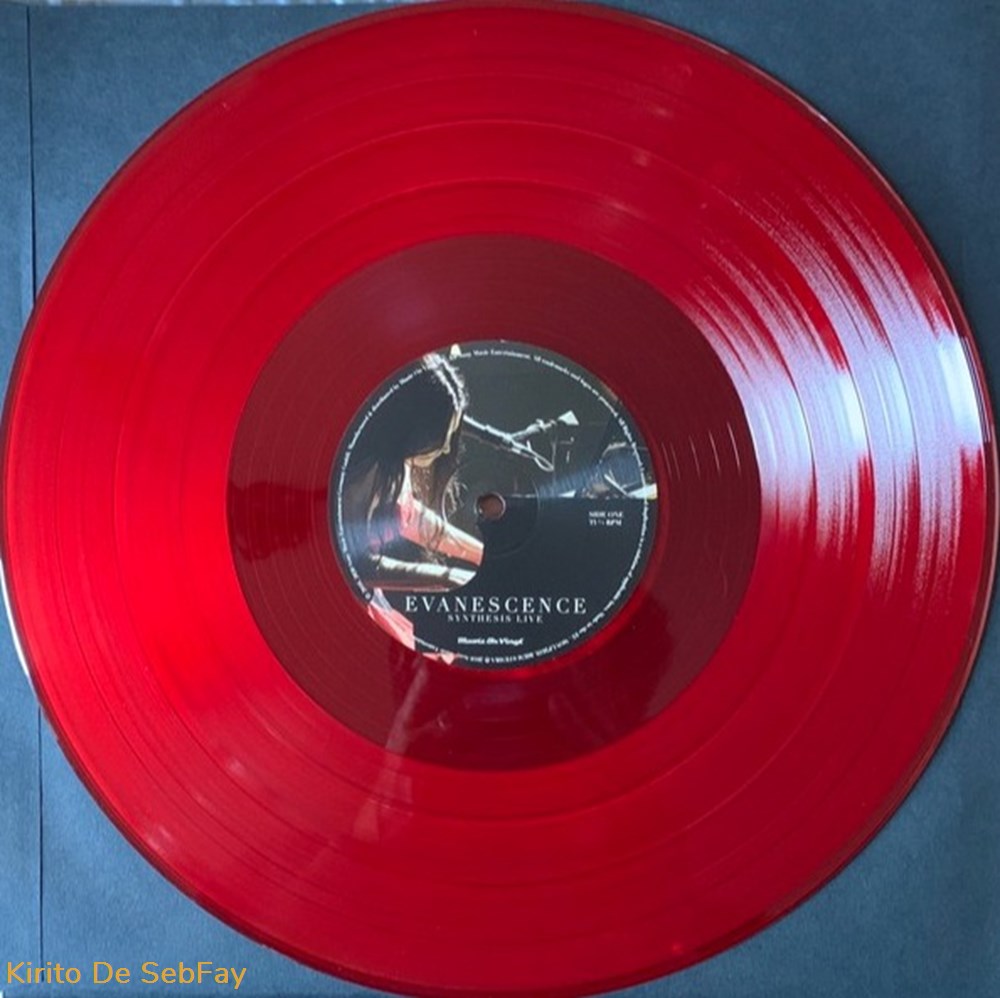 33T - EvaneScence - Synthesis Live Translucent Red musique instruments disques vinyles 33t evanescence synthesis live translucent red