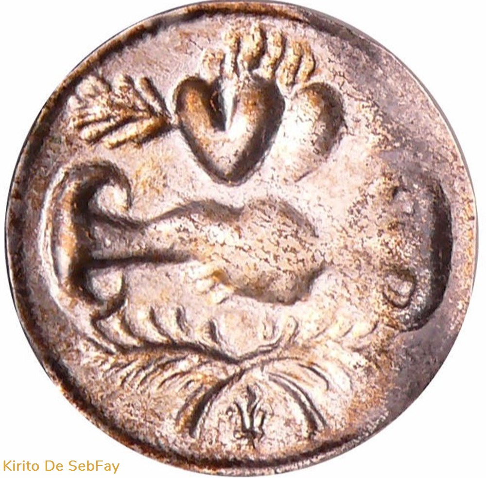 France – Jeton à épouser en argent – Bractéate medailles monetaires de necessite france jeton a epouser en argent bracteate