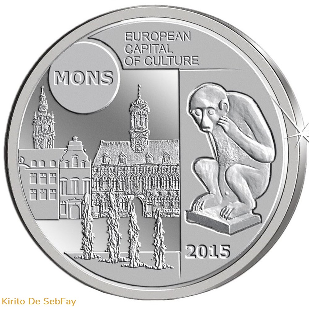 BELGIQUE - Émission officielle composée des huit pièces en euros belges de 2015, la pièce de 5 euros 3 monnaies belgique emission officielle composee des huit pieces en euros belges de 2015 la piece de 5 euros