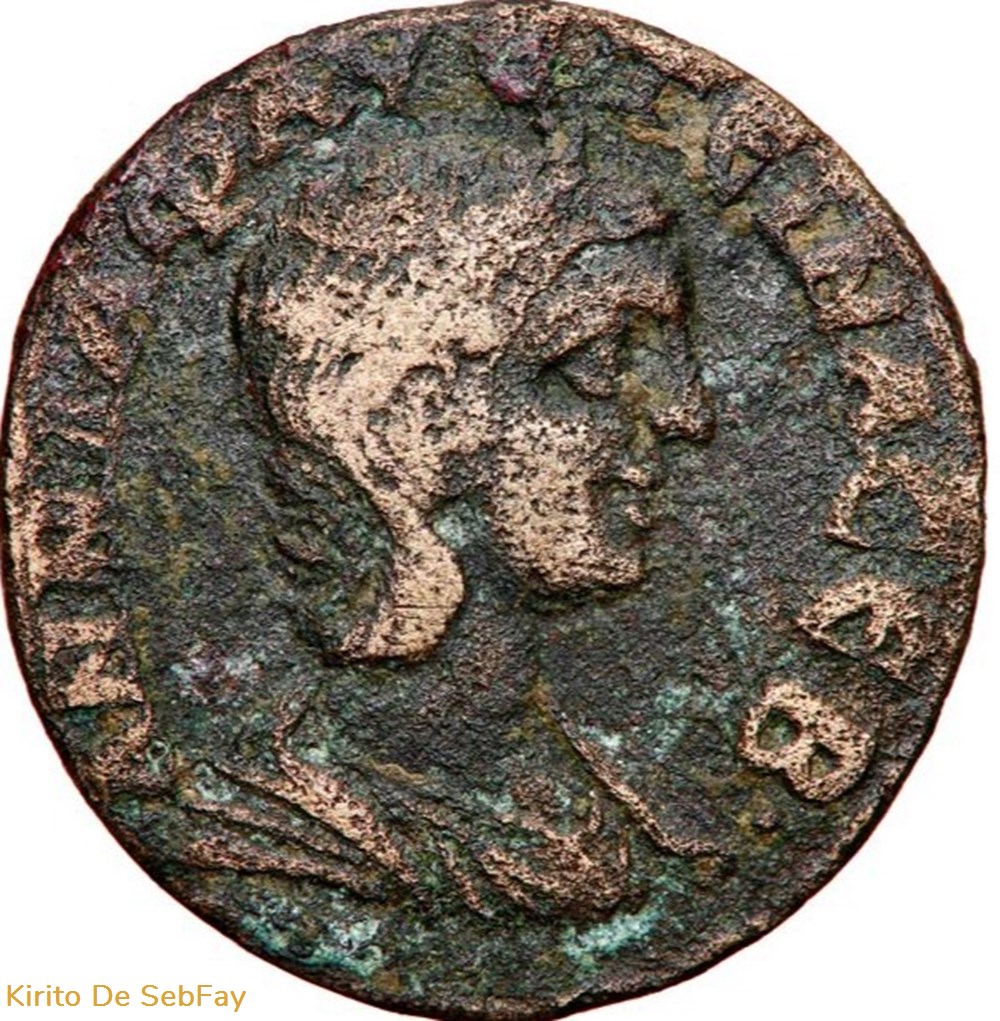 TETRASSARIA D'ANNIA FAUSTINA monnaies antiques romaines provinciales tetrassaria annia faustina