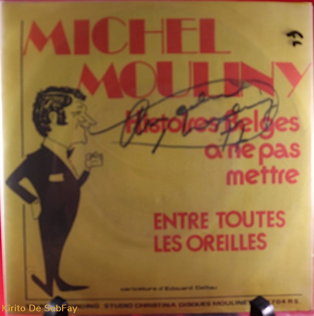 45T/DEDICACE - Michel Mouliny musique instruments disques vinyles 45t dedicace michel mouliny