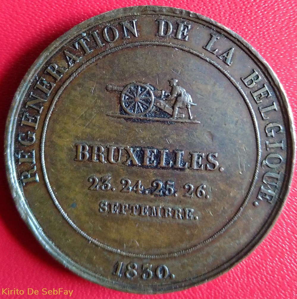 Médaille de la Révolution belge de 1830 - Charlier Jambe de Bois. medailles belgique medaille de la revolution belge de 1830 charlier jambe de bois