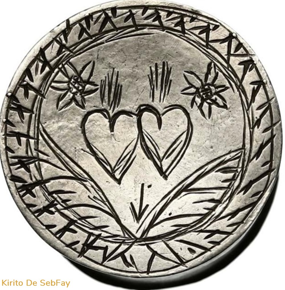 Boite à treizain avec motifs gravés medailles france monetaires de necessite boite a treizain avec motifs graves