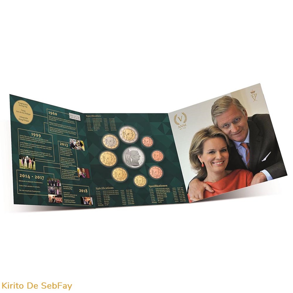 BELGIQUE - Set Fleur de Coin 2018 3 monnaies euros a belgique set fleur de coin 2018