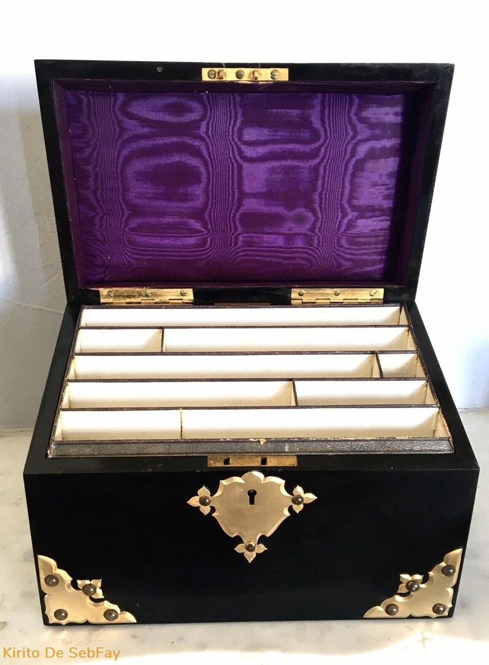 Boîte à courrier Victorienne Malachite XIX 4 art antiquites boite a courrier victorienne malachite xix