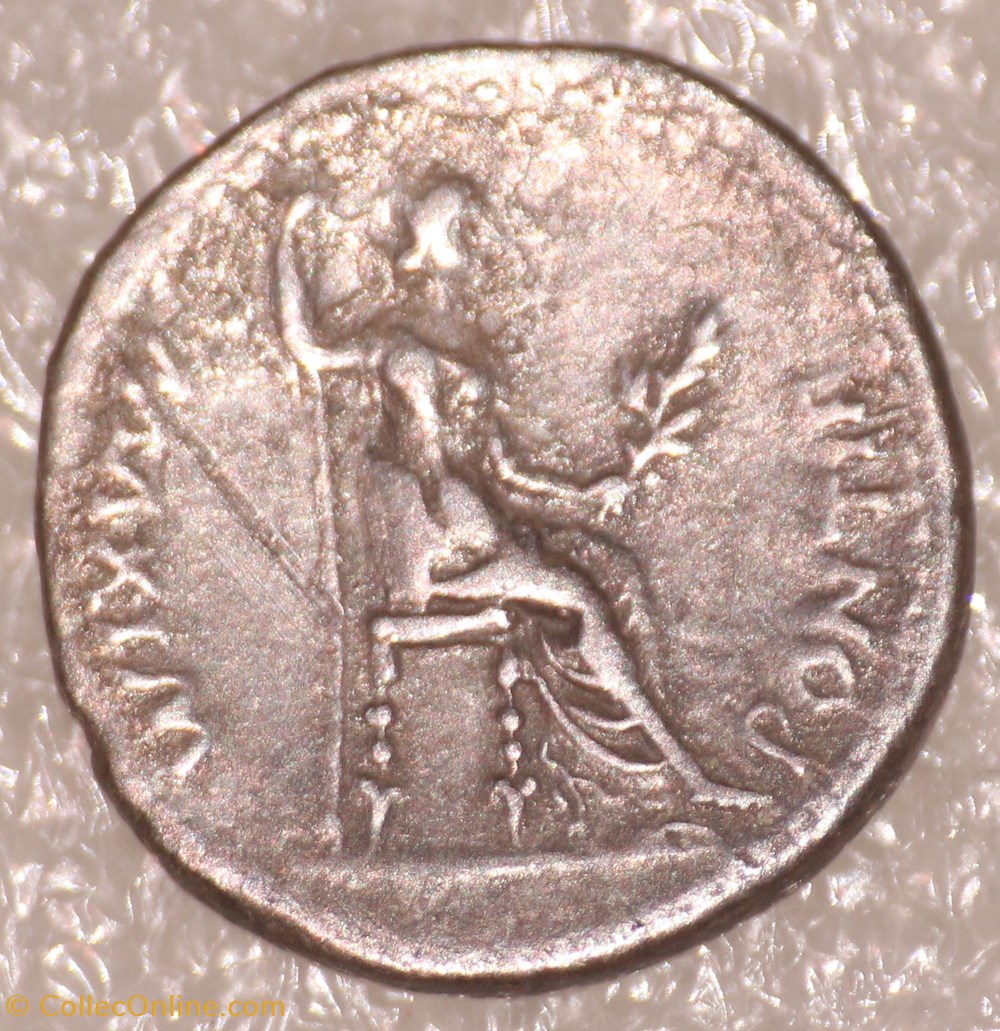 monnaies antiques romaines imperiales et republicaines tibere pax la paix ou livie assise