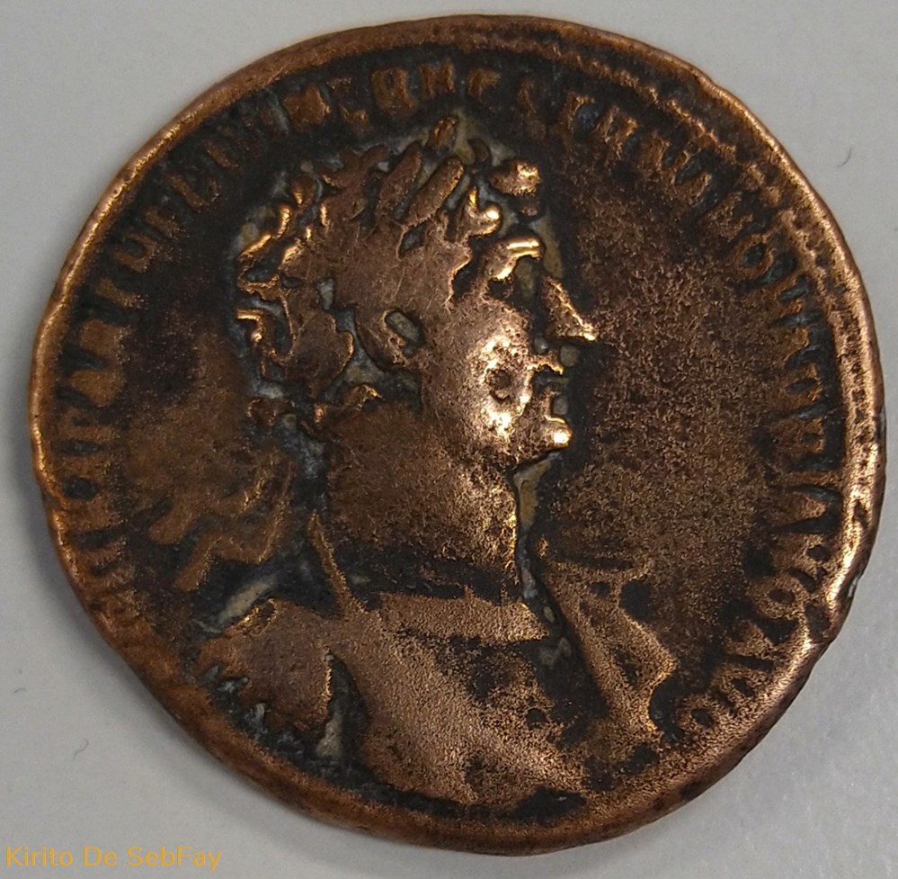 HADRIEN - AS - 118 monnaies antiques romaines imperiales et republicaines hadrien as 118
