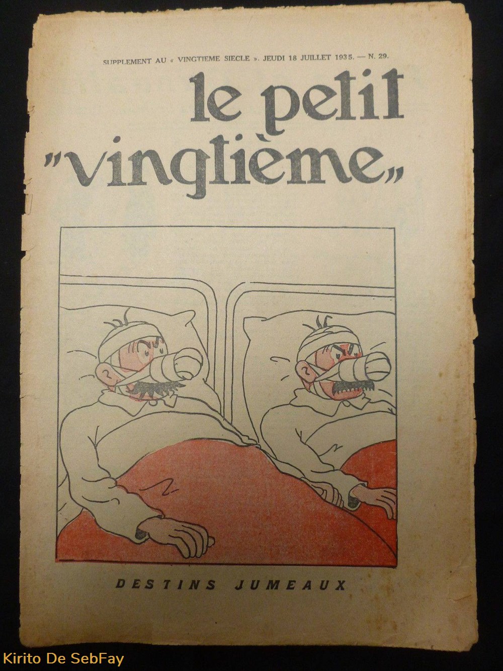 livres bd revues le petit vingtieme n 29 18 juillet 1935 tintin le lotus bleu couverture herge