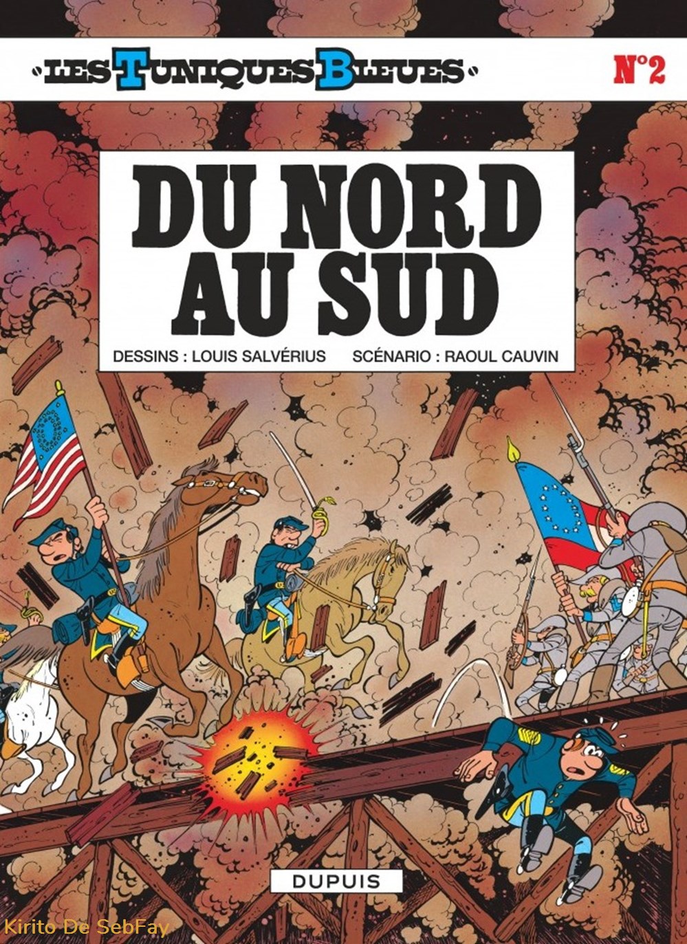BD - Salverus Cauvin - Les Tuniques Bleues - Du nord au sud n°2 livres revues bd salverus cauvin les tuniques bleues du nord au sud n 2