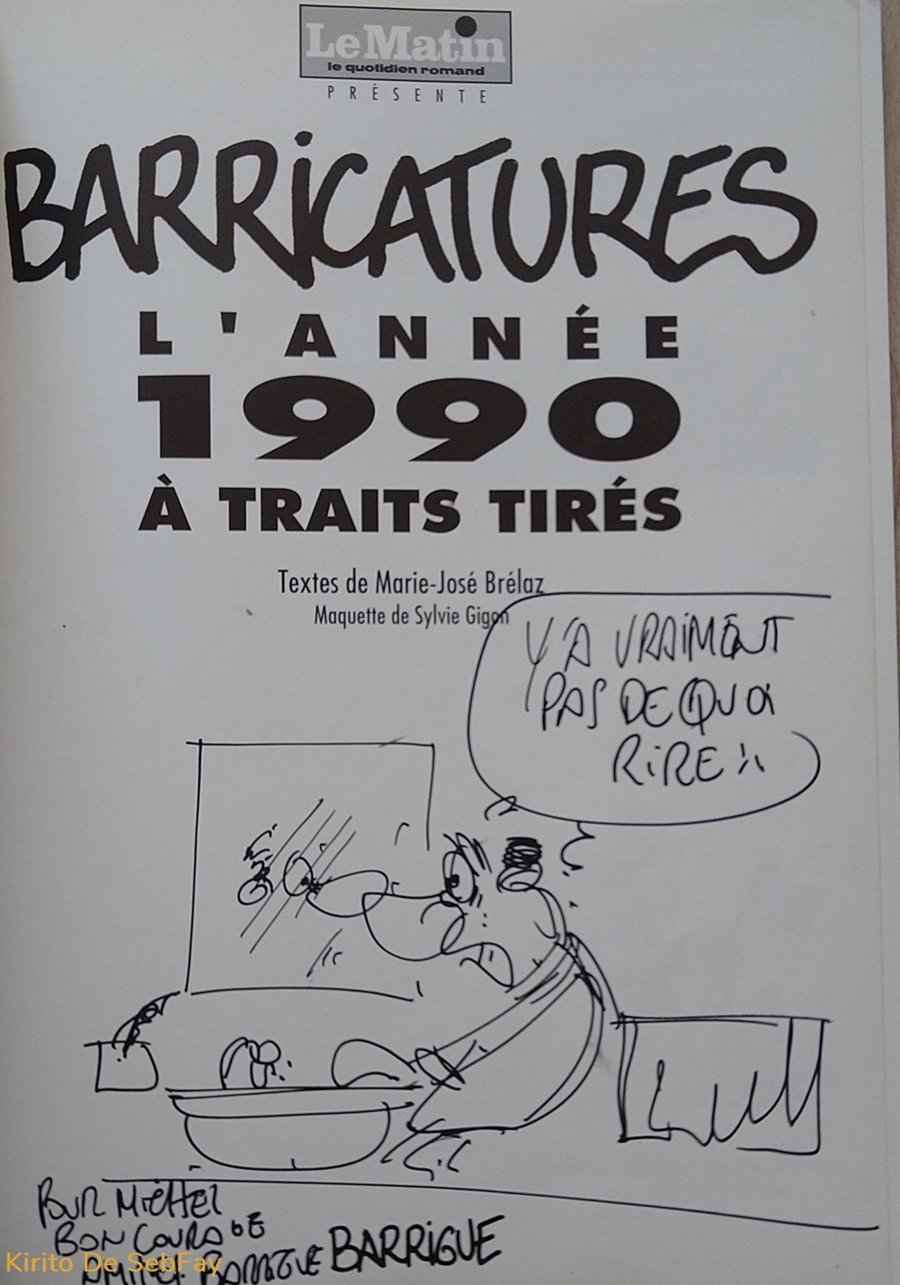 livres revues bd barrigue barricatures annee 1990 a traits tire dessin auteur