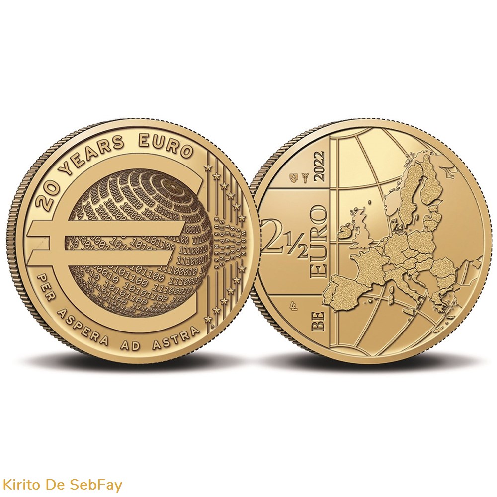 Set - Fleur de Coin - 2022 Belgique 2 monnaies set fleur de coin 2022 belgique