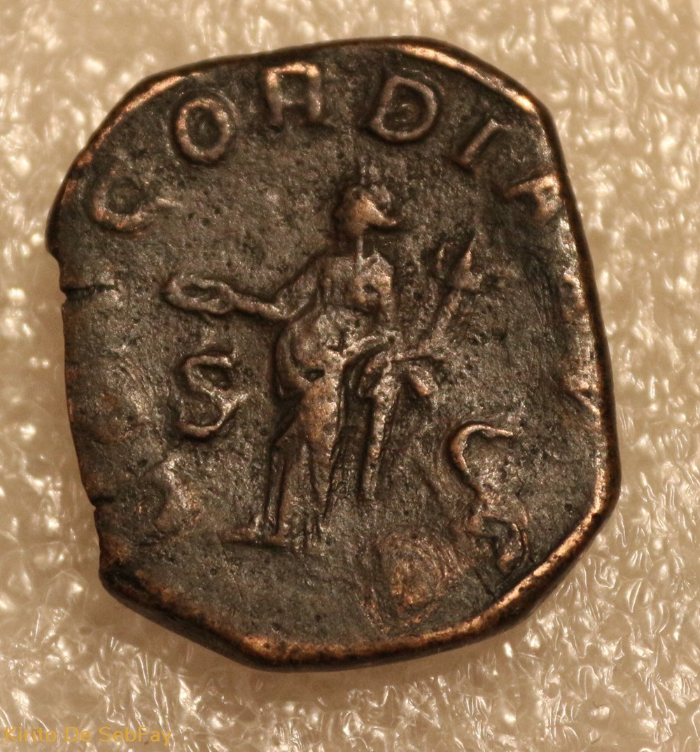 monnaies antiques romaines republicaines imperiales volusien concordia