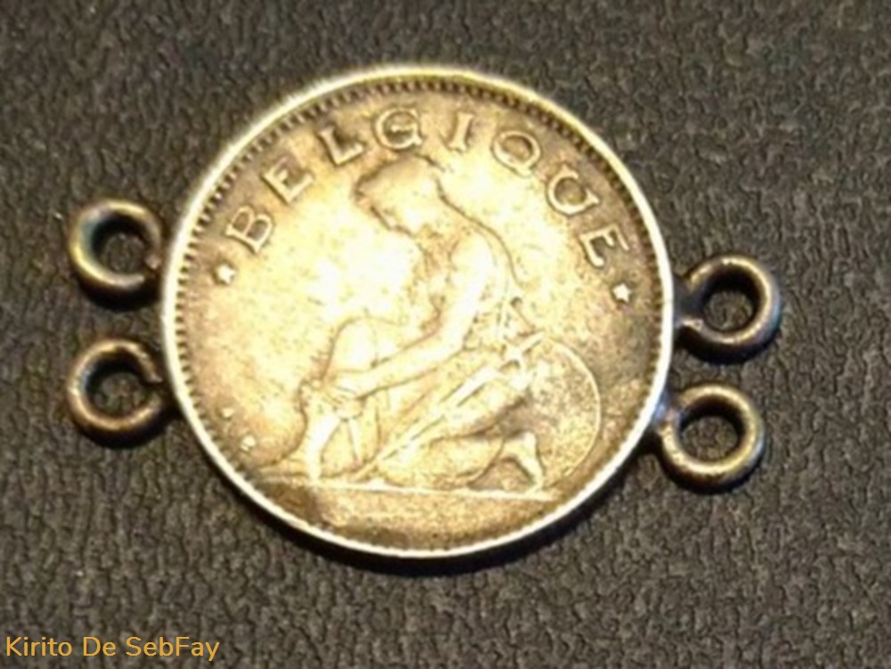 Belgique - 50 c 1927 en médaillon monnaies monde belgique 50 c 1927 en medaillon