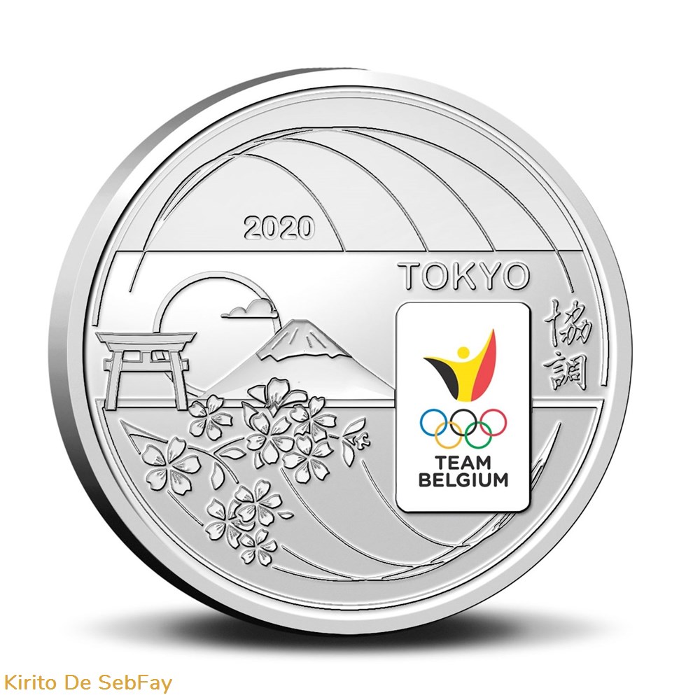 Pièce de 5 euros Belgique 2020 « Team Belgium » en couleur BU dans une coincard monnaies piece de 5 euros belgique 2020 team belgium en couleur bu dans une coincard