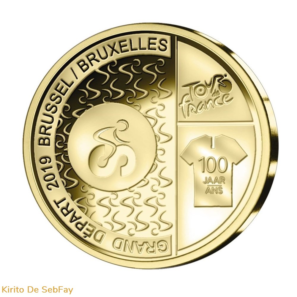 monnaies euros belgique tour de france 2019 de bruxelles