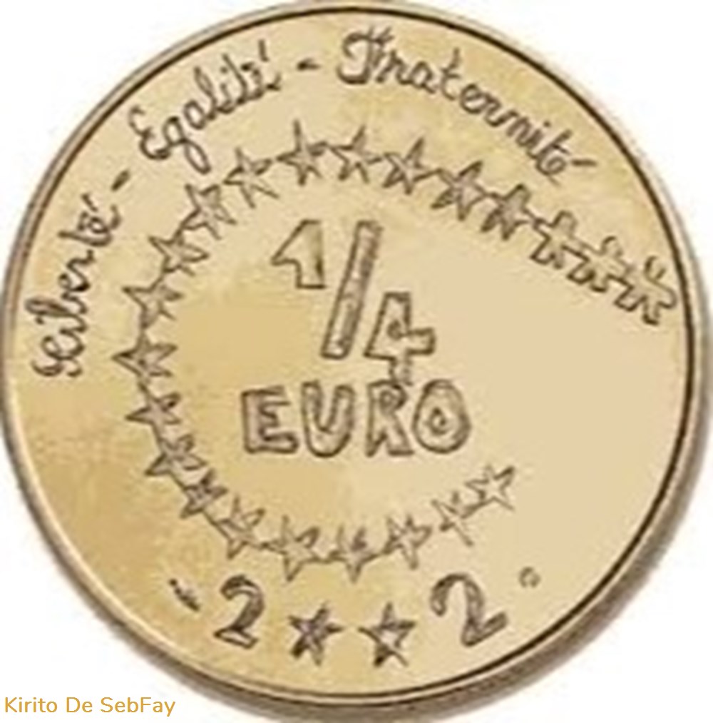 FRANCE - 1/4 Euro 2002 Frankreich Kinder-Euro in original Folder der Monnaie de Paris FDC monnaies euros france 1 4 euro 2002 frankreich kinder euro in original folder der monnaie de paris fdc
