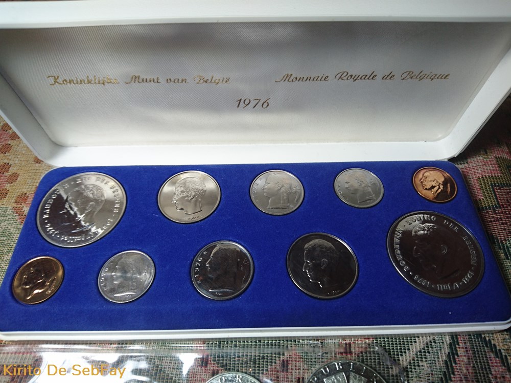 monnaies monde belgique 1976 coffret du jubilee