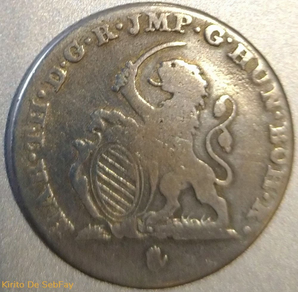 Double Escalin Marie-Thérèse Type II (Ou Type I) monnaies europe medievale pays bas autrichiens double escalin marie therese type ii ou type i