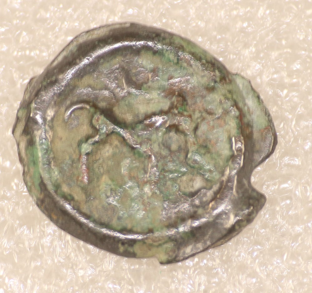 NERVIEN - POTIN AU RAMEAUX monnaies antiques celtes nervien potin au rameaux