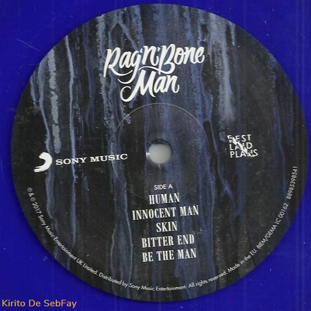 33T - Rag'n'Bone Man - Human - BLUE musique instruments disques vinyles 33t rag n bone man human blue