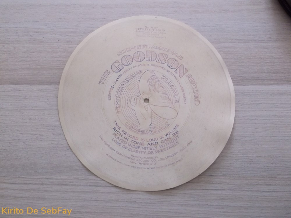 78T / Flexi-disc, 10'', White, Rhodoid - Let's Try again - 1959 3 musique instruments disques vinyles 78t flexi disc 10 white rhodoid let s try again 1959