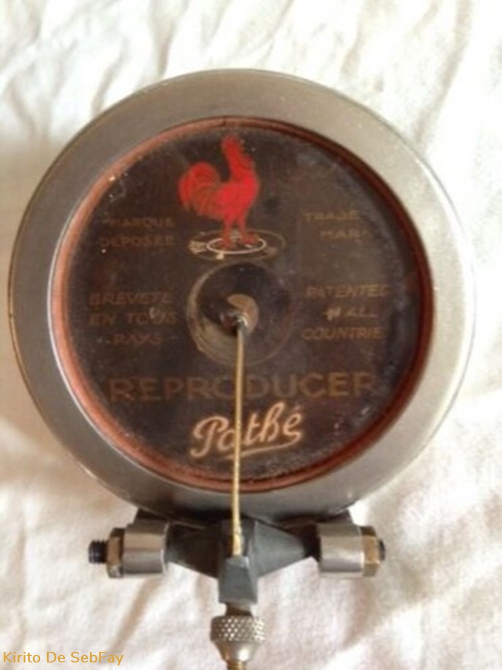 Gramophone Pathé Concert - Reproducer -1940 musique instruments disques vinyles gramophone pathe concert reproducer 1940