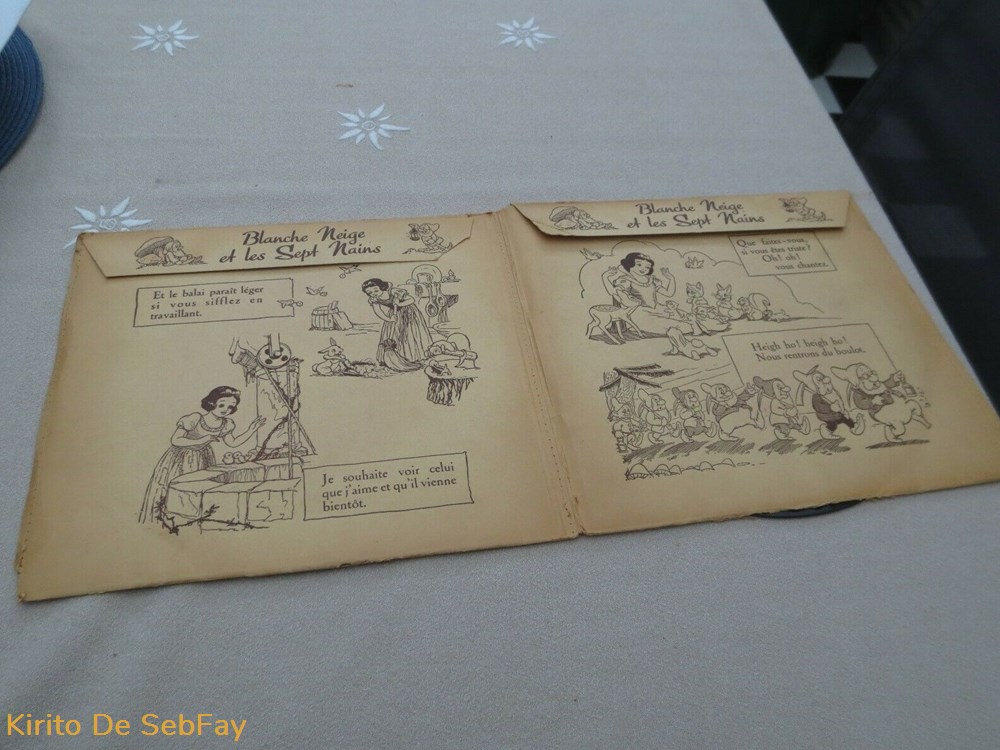78T - L'Histoire de Blanche Neige Et Les Sept Nains - Shellac, 10'', 78 RPM - 1938 3 musique instruments disques vinyles 78t histoire de blanche neige et les sept nains shellac 10 78 rpm 1938