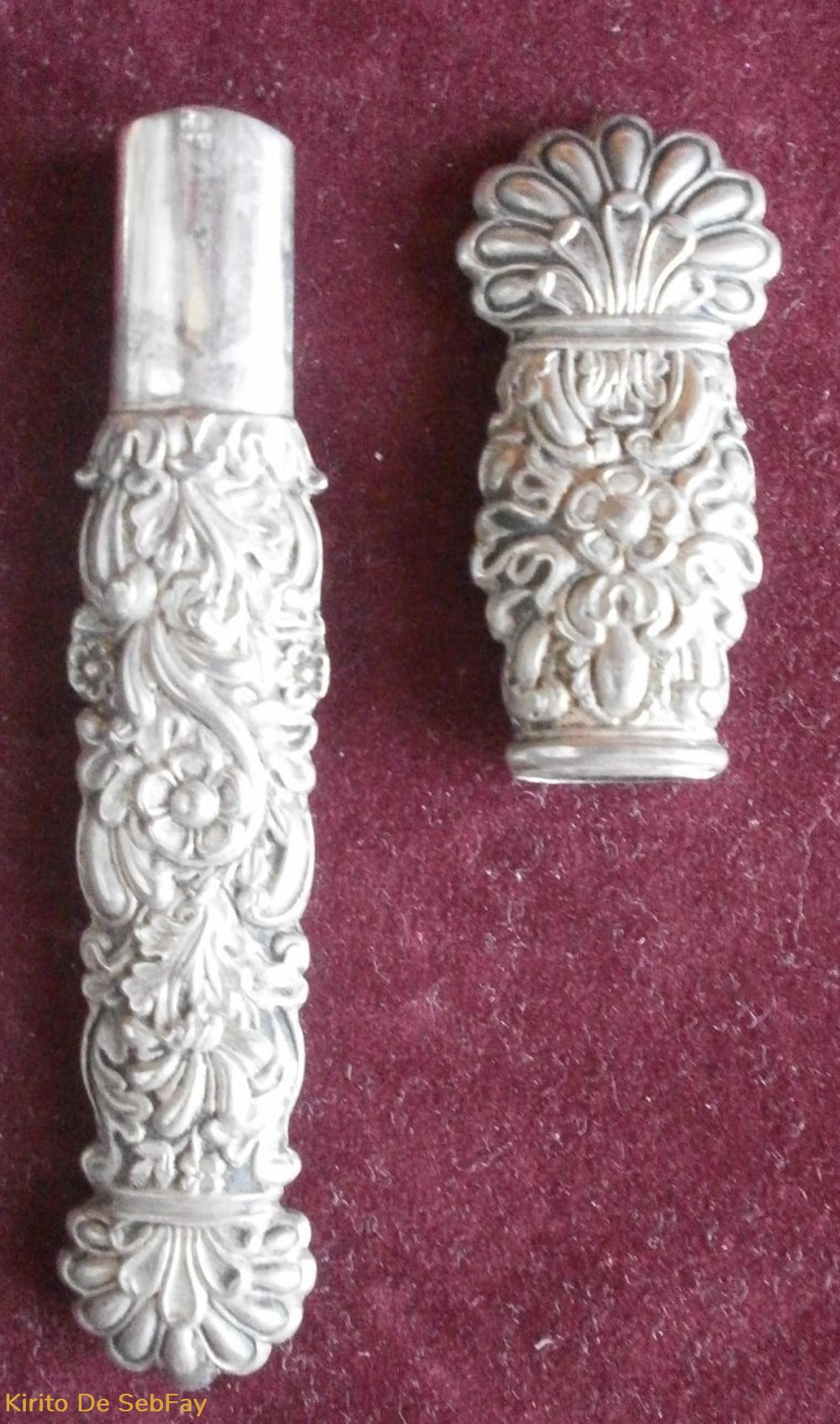 Étui à aiguilles argent massif époque 1819 1838 très ouvragé art antiquites etui a aiguilles argent massif epoque 1819 1838 tres ouvrage