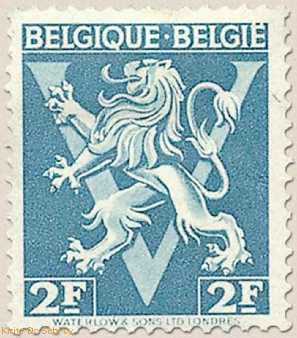 Belgique Belgie Lion Heraldique Ornement V Fr Timbres