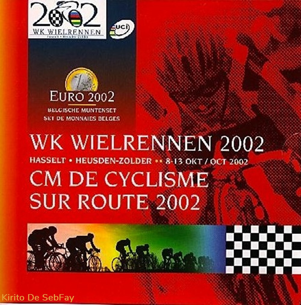 monnaies euros a belgique cm de cyclisme sur route 2002