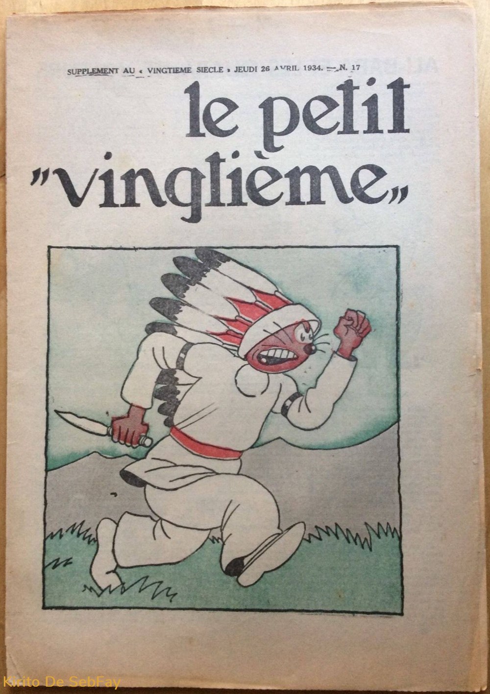 TINTIN Le Petit Vingtième n°17 du 26 avril 1934 livres bd revues tintin le petit vingtieme n 17 du 26 avril 1934