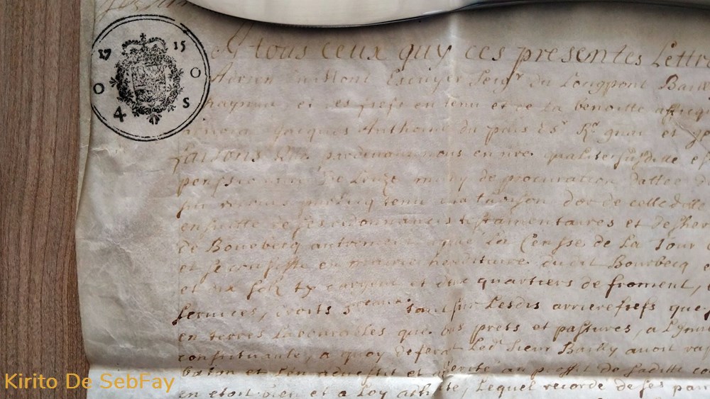 Lettre pour le Chapitre de Sainte Waudru, à Mons le 26 juin 1715 4 documents anciens lettre pour le chapitre de sainte waudru a mons le 26 juin 1715