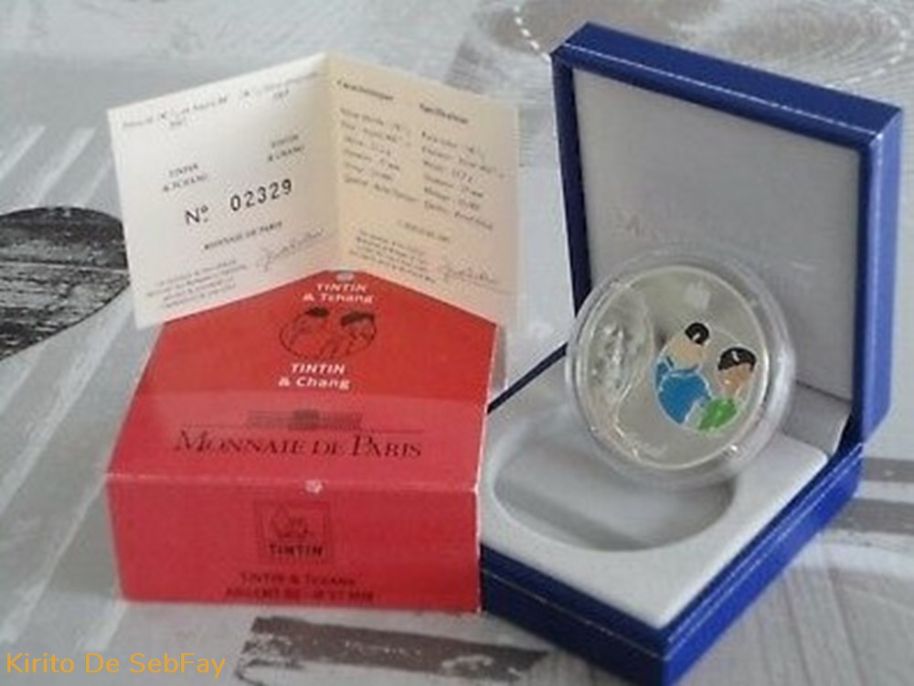 monnaies france 1 1 2 euros 2007 tintin et tchang