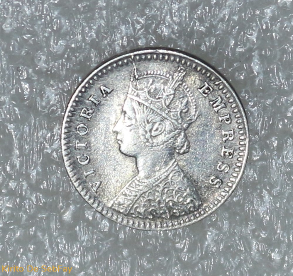 INDES BRITANIQUES - 2 ANNAS - VICTORIA - 1880 monnaies monde indes britaniques 2 annas victoria 1880
