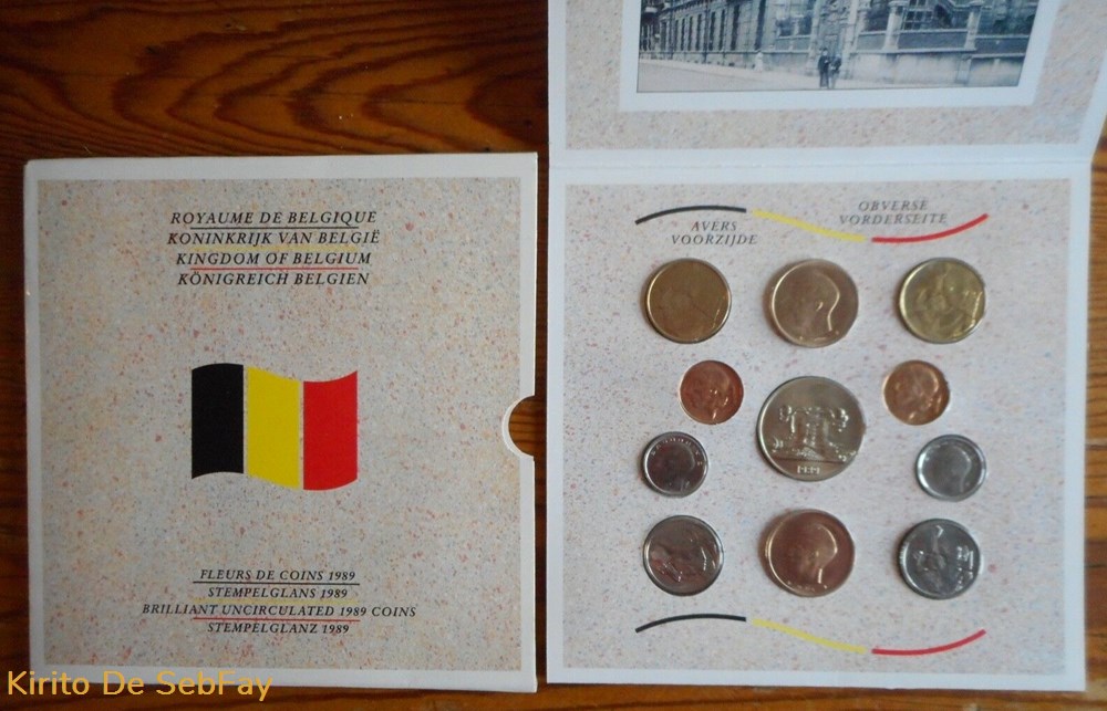 monnaies monde belgique la monnaie royale de belgique 1989